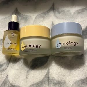 Slightly used beauty oil, day cream & night cream